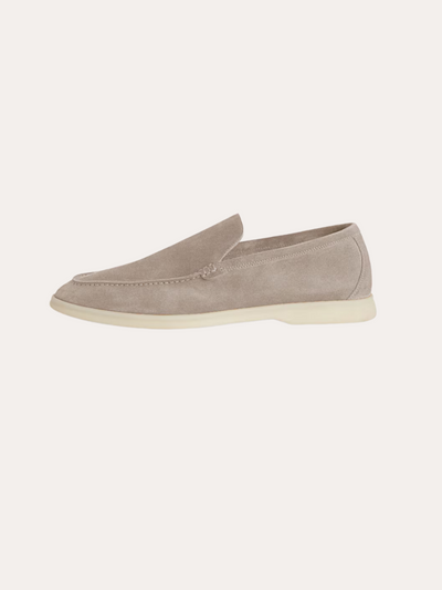 Refined suede loafers – Beige