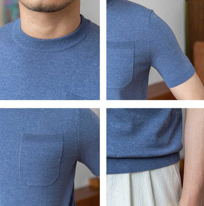 Old Money knit linen blend T-shirt