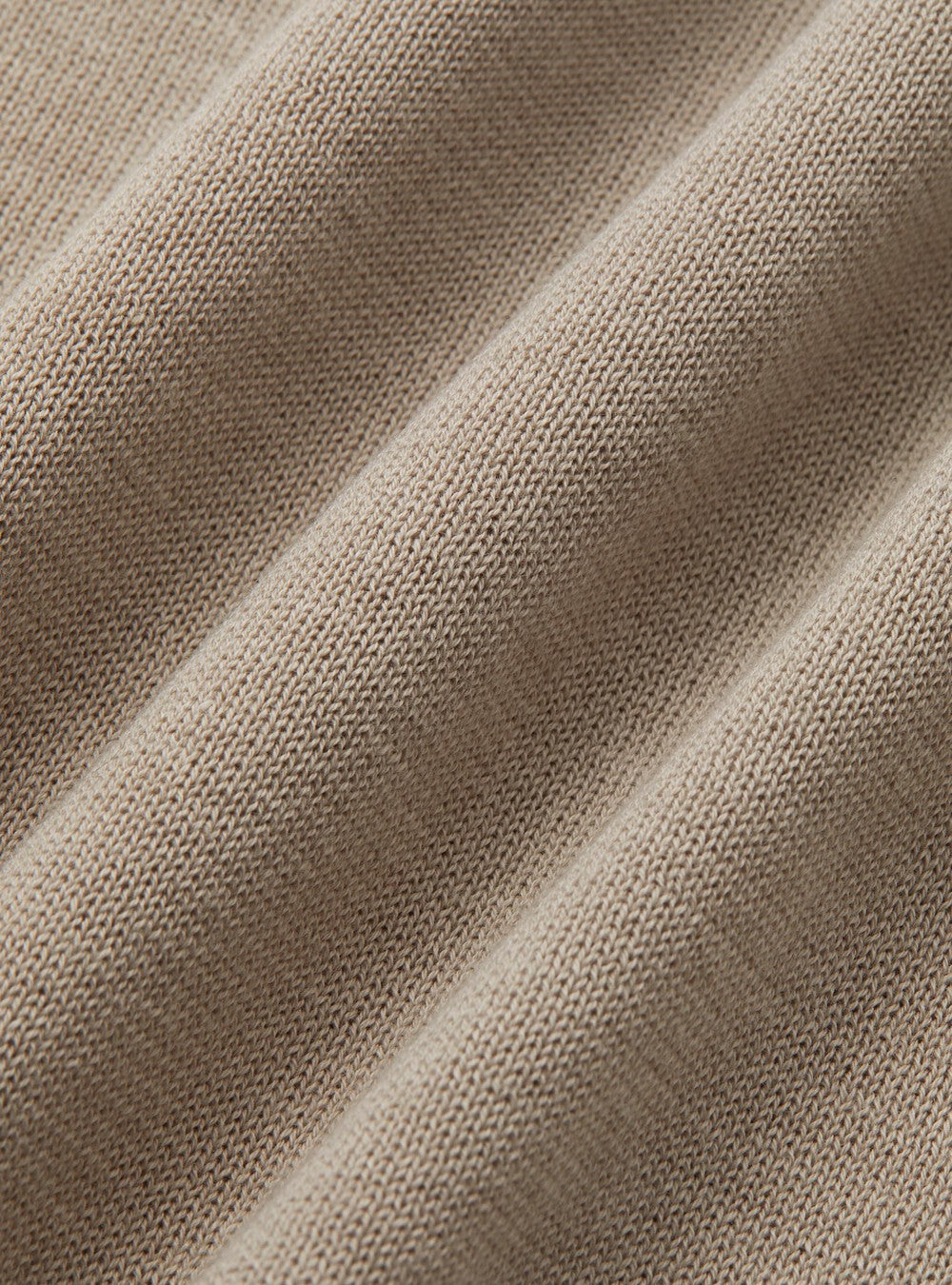 Buttonless polo shirt – Taupe