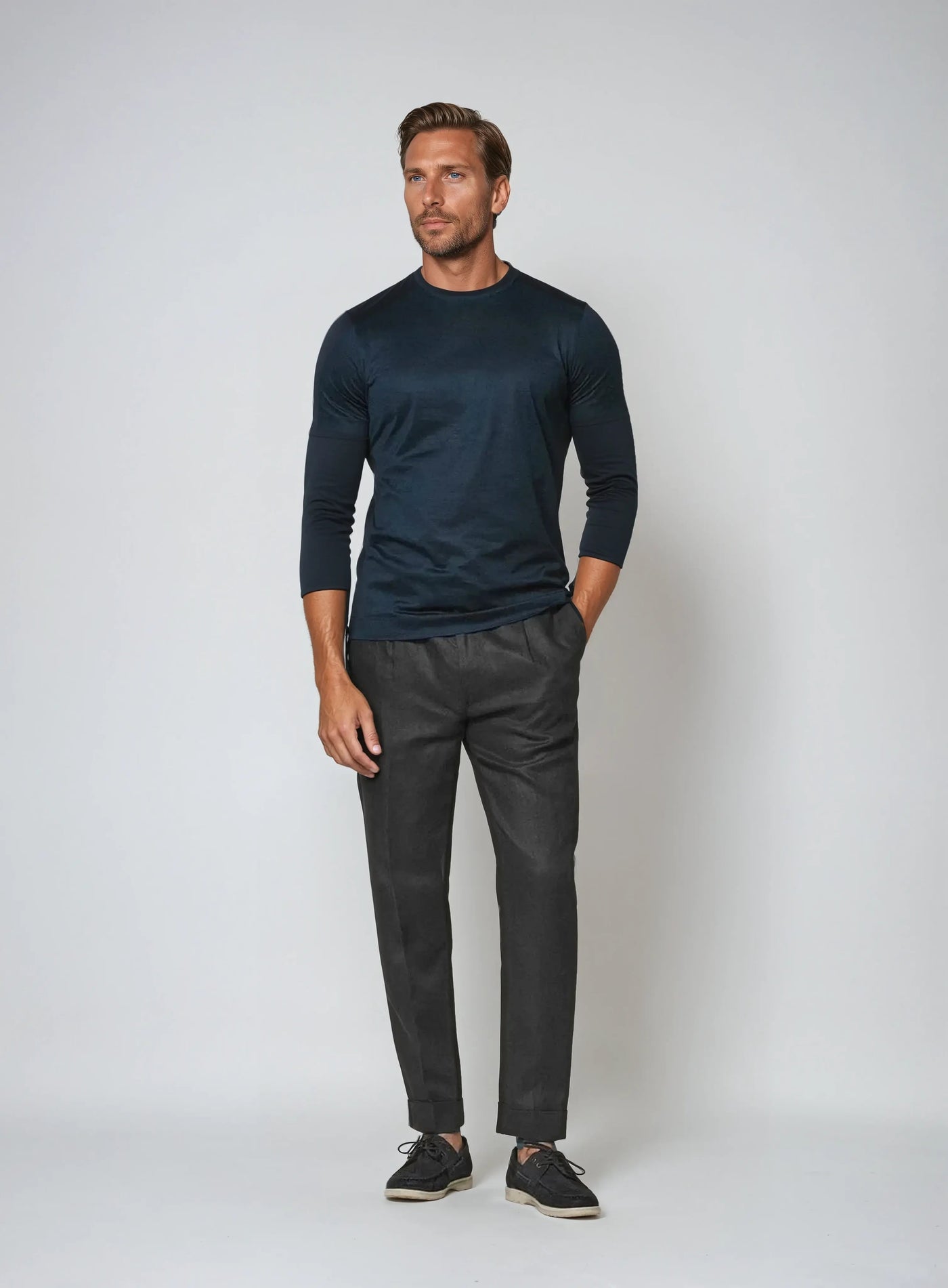 Seaside linen pants – Black