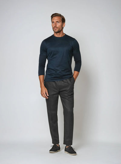 Seaside linen pants – Black