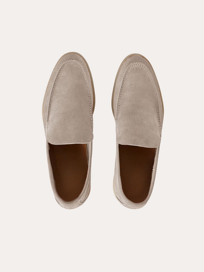 Refined suede loafers – Beige