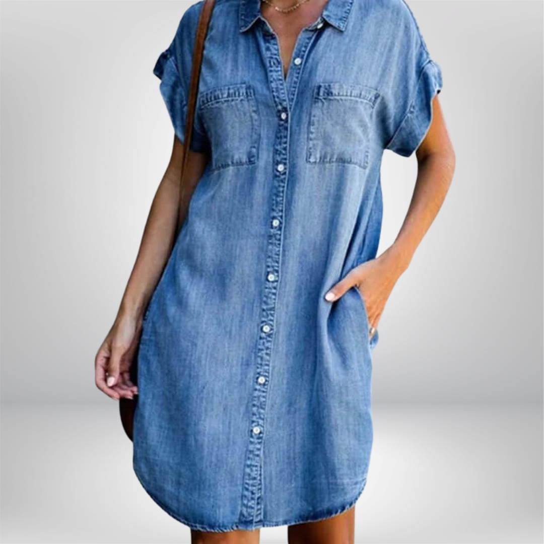 Carina - Casual Denim Dress