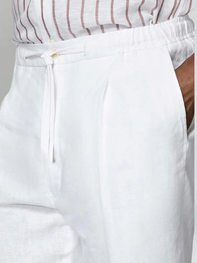 Beach Linen Pants – White
