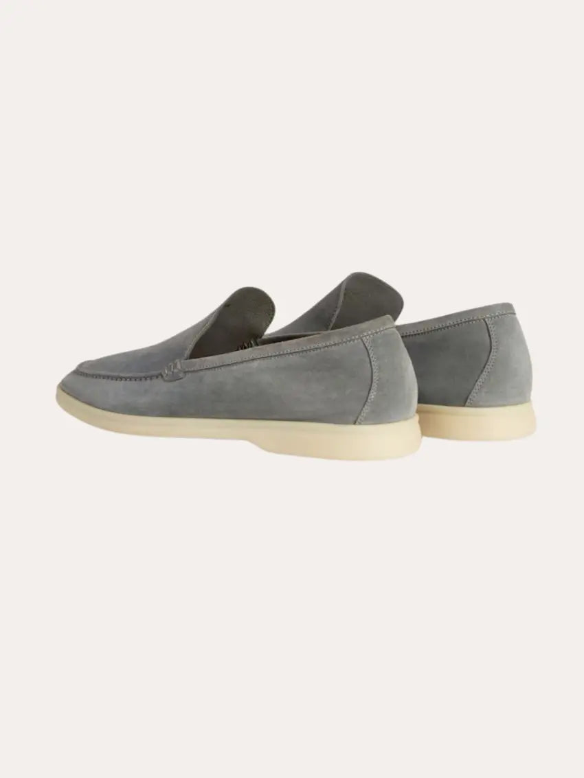 Refined suede loafers – Gray