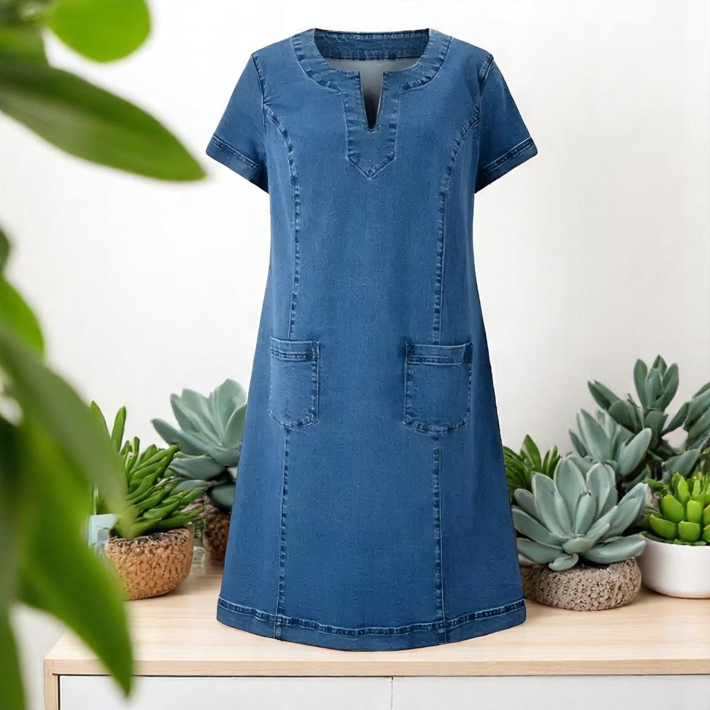 Josefin - Soft denim dress