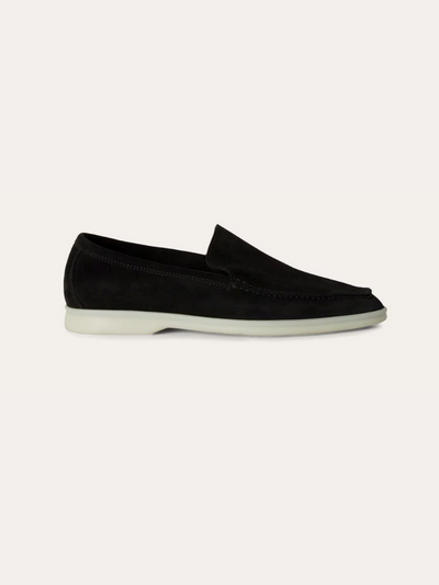 Refined suede loafers – Black