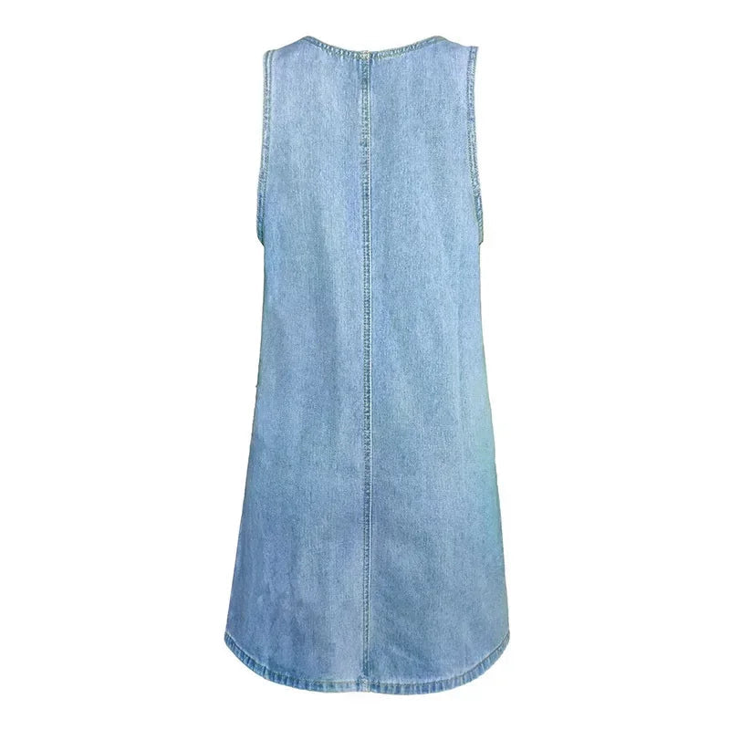 Mandy - Practical and light denim dress