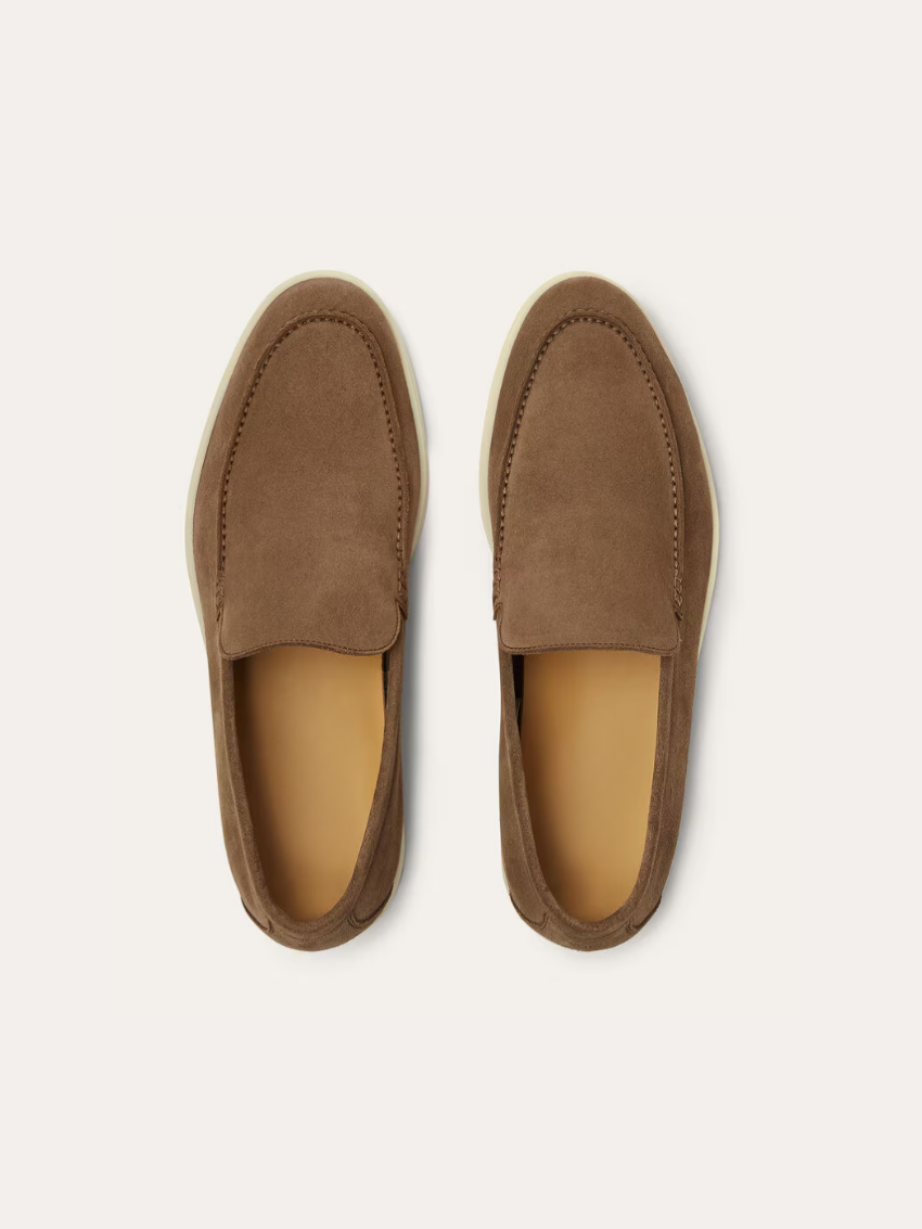 Refined suede loafers – Brown