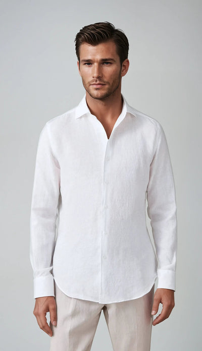 Essential Linen Shirt - White