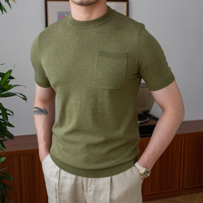 Old Money knit linen blend T-shirt