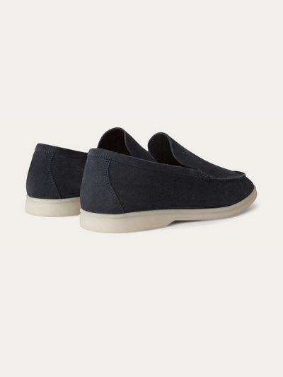 Refined suede loafers - Navy blue