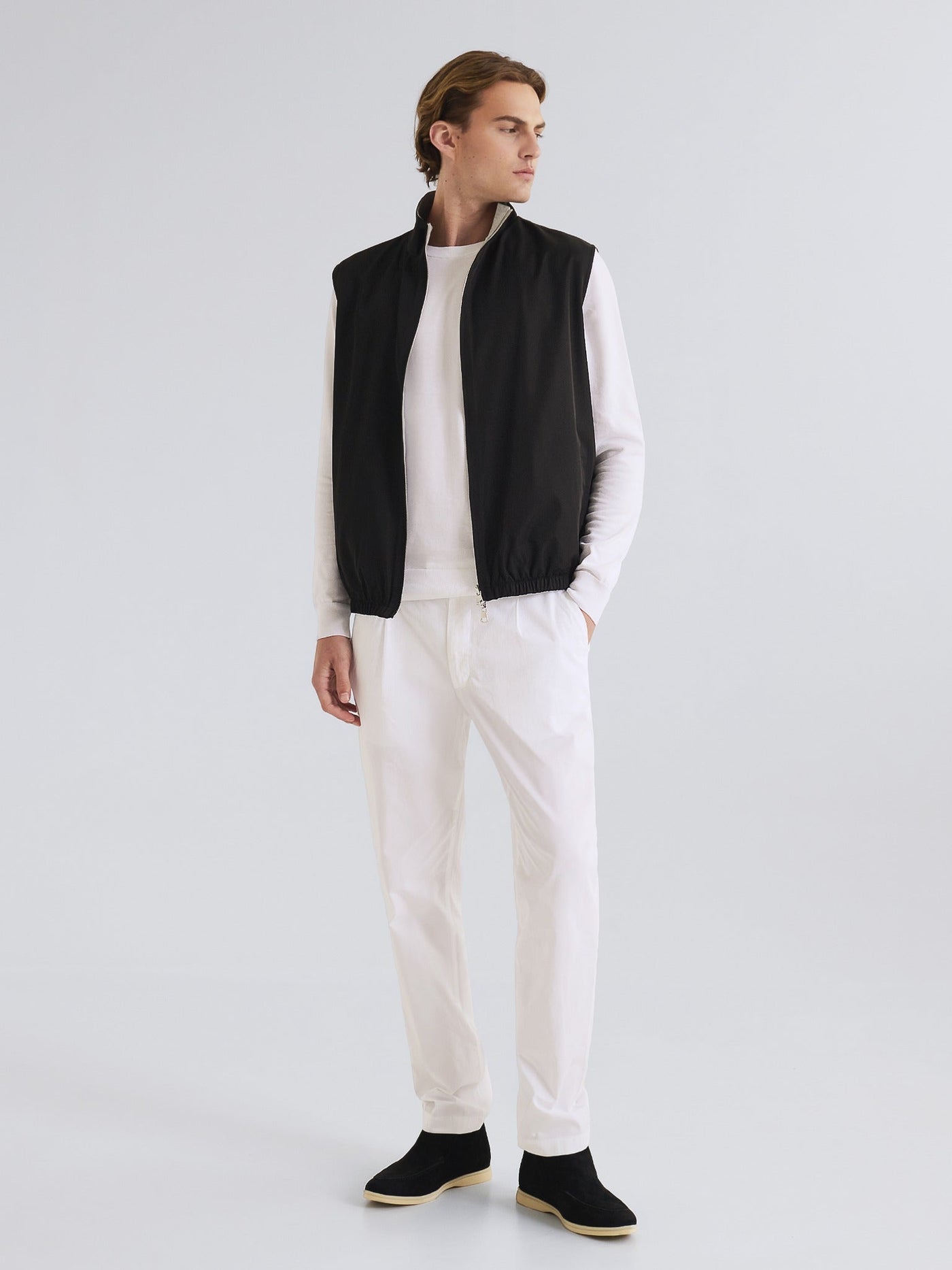 Lightweight 2-in-1 Vest – Black