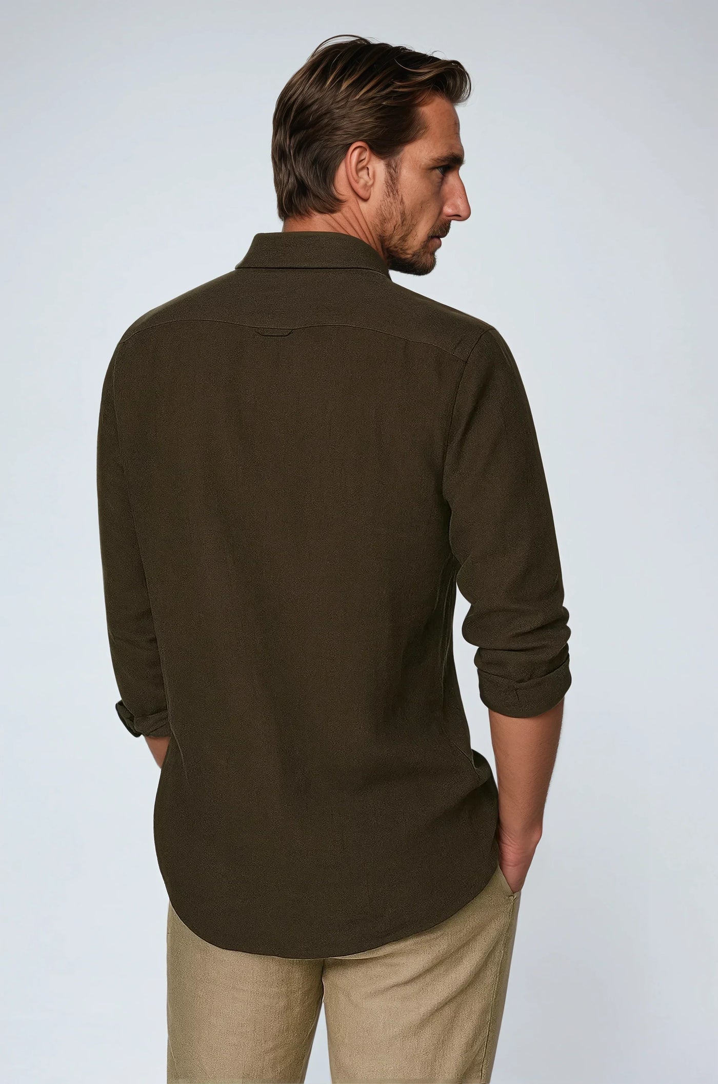 Essential Linen Shirt - Dark Brown