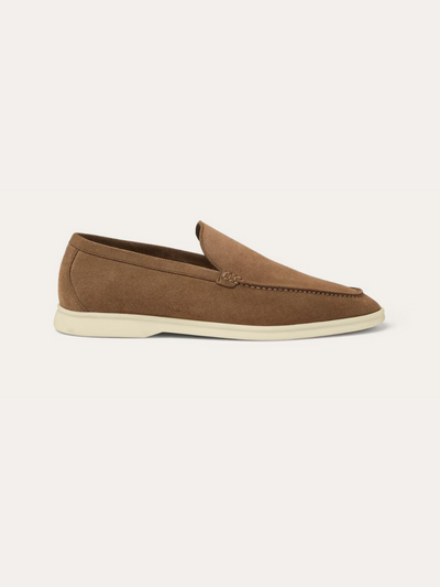 Refined suede loafers – Brown