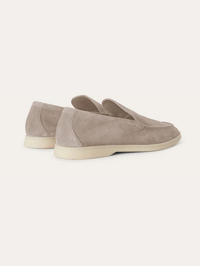 Refined suede loafers – Beige