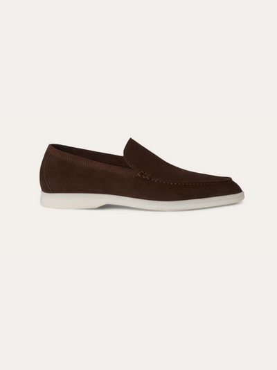 Refined suede loafers – Deep Brown