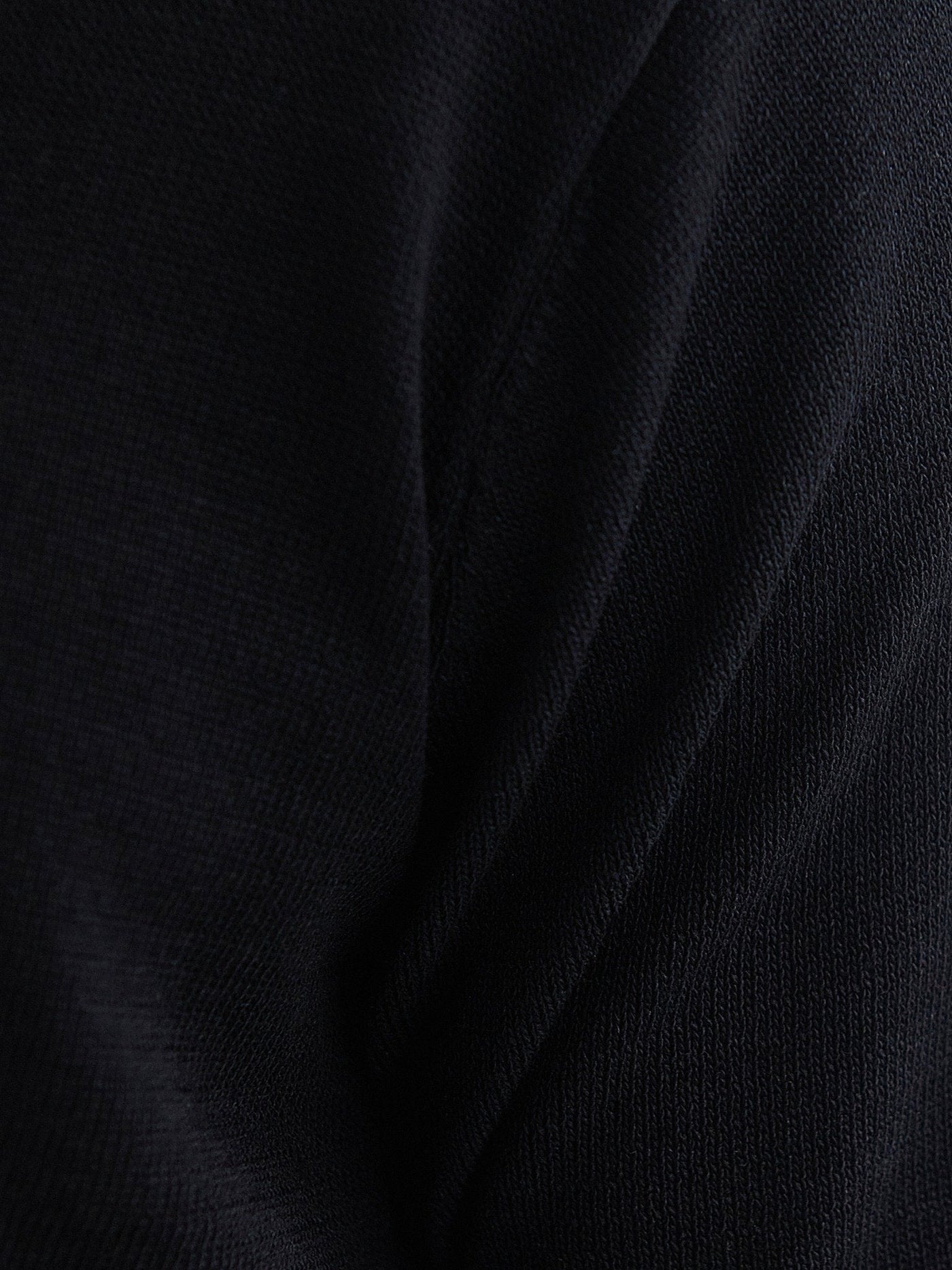 Buttonless polo shirt – Black