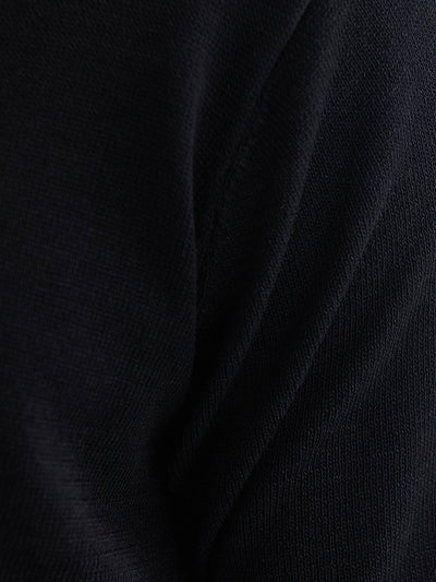 Buttonless polo shirt – Black